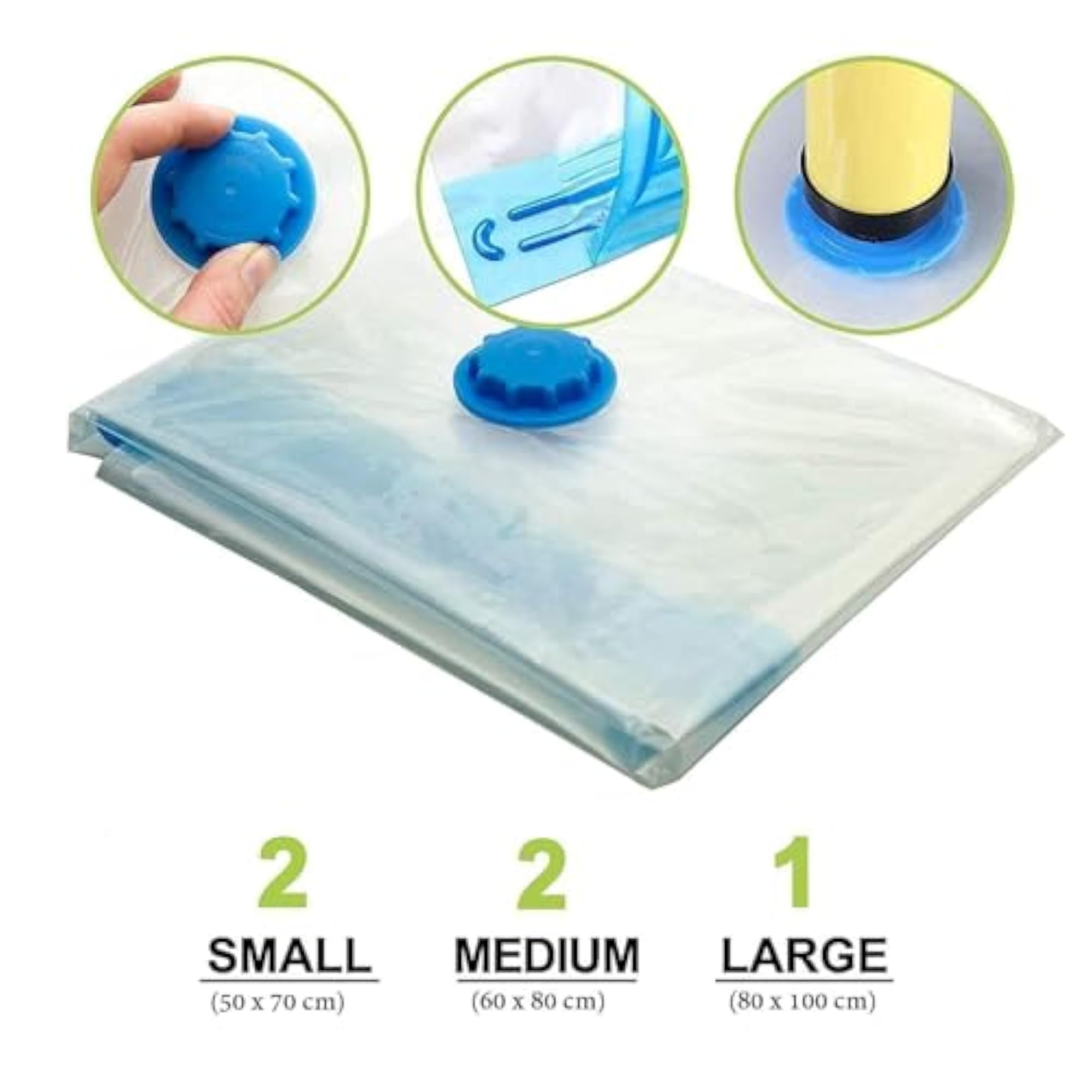 Vacuum Storage Bags for Clothes with Hand Pump